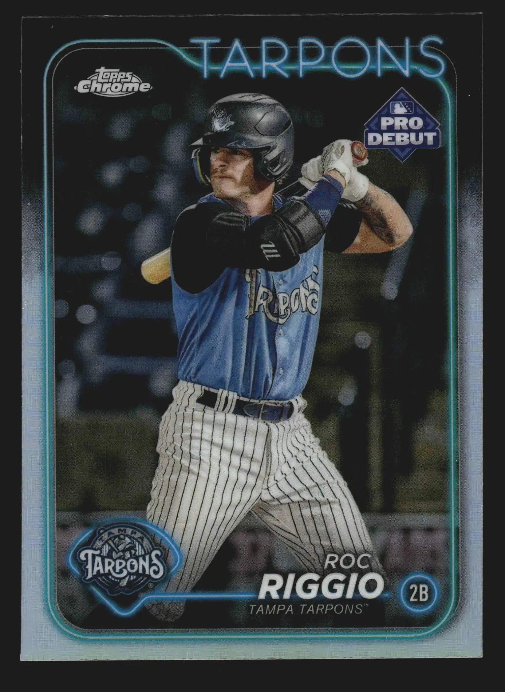 2024 Topps Pro Debut Chrome #PDC-112 Roc Riggio Tampa Tarpons Yankees - Baseball Card Single