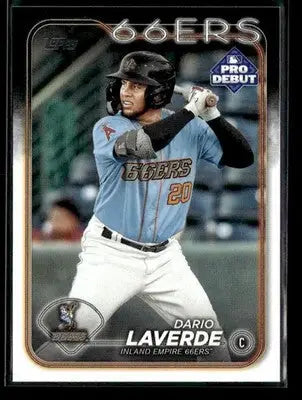2024 Topps Pro Debut Dario Laverde #PD-38 Inland Empire 66ers