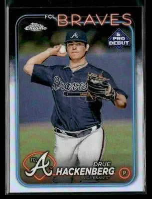 2024 Topps Pro Debut Drue Hackenberg #PDC-93 Chrome Refractor FCL Braves