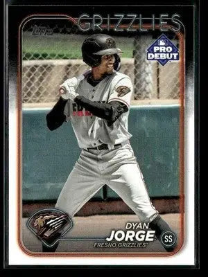 2024 Topps Pro Debut Dyan Jorge #PD-170 Fresno Grizzlies