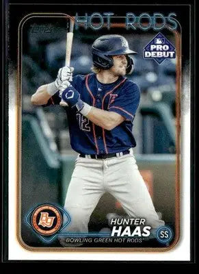 2024 Topps Pro Debut Hunter Haas #PD-157 Bowling Green Hot Rods