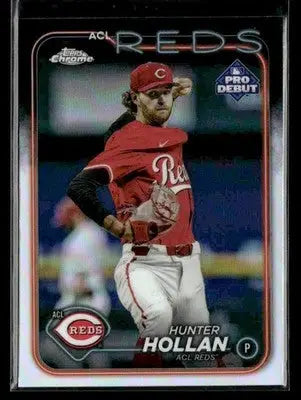 2024 Topps Pro Debut Hunter Hollan #PDC-60 Chrome Refractor ACL Reds