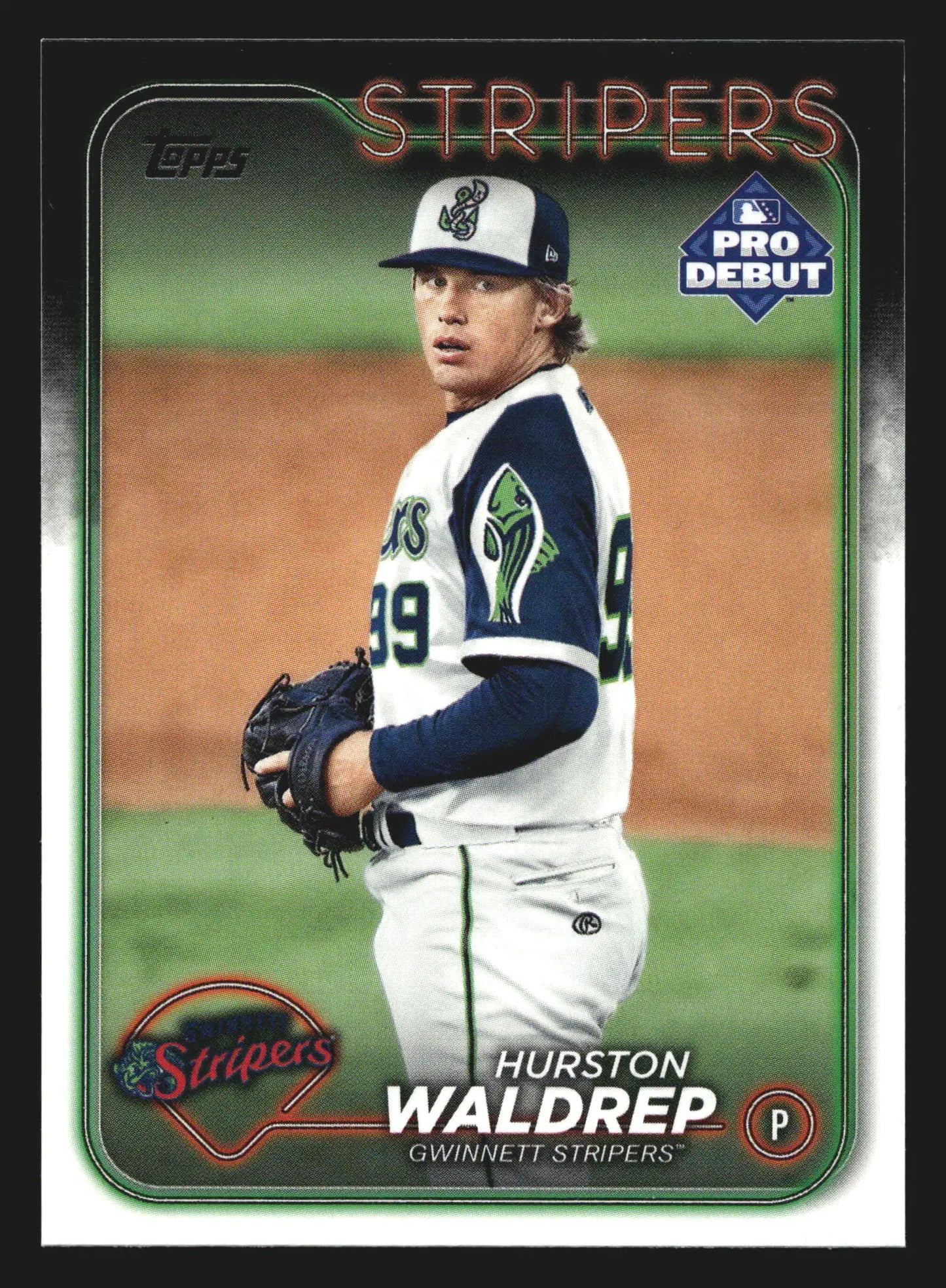 2024 Topps Pro Debut Hurston Waldrep #PD-83 Gwinnett Stripers Braves - Baseball Card Single