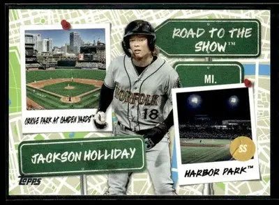 2024 Topps Pro Debut Jackson Holliday #RTTS-9 Road to the Show Norfolk Tides