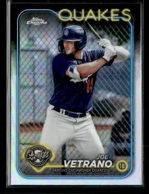 2024 Topps Pro Debut Joe Vetrano #PD-110 Chrome Refractor Quakes