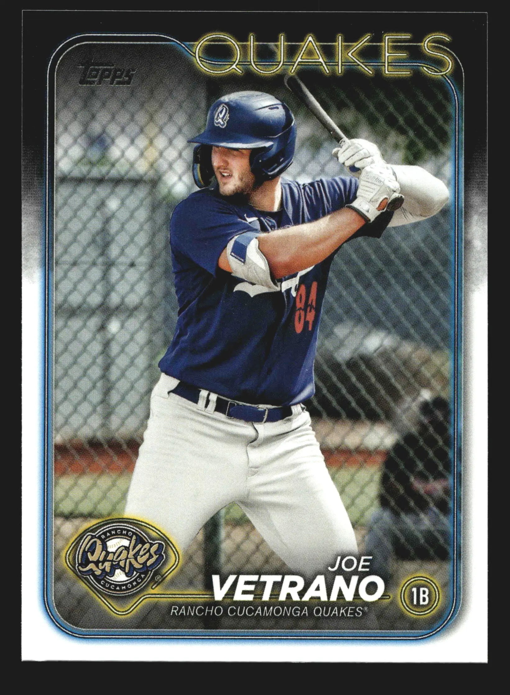 2024 Topps Pro Debut Joe Vetrano #PD-110 Rancho Cucamonga Quakes - Baseball Card Single