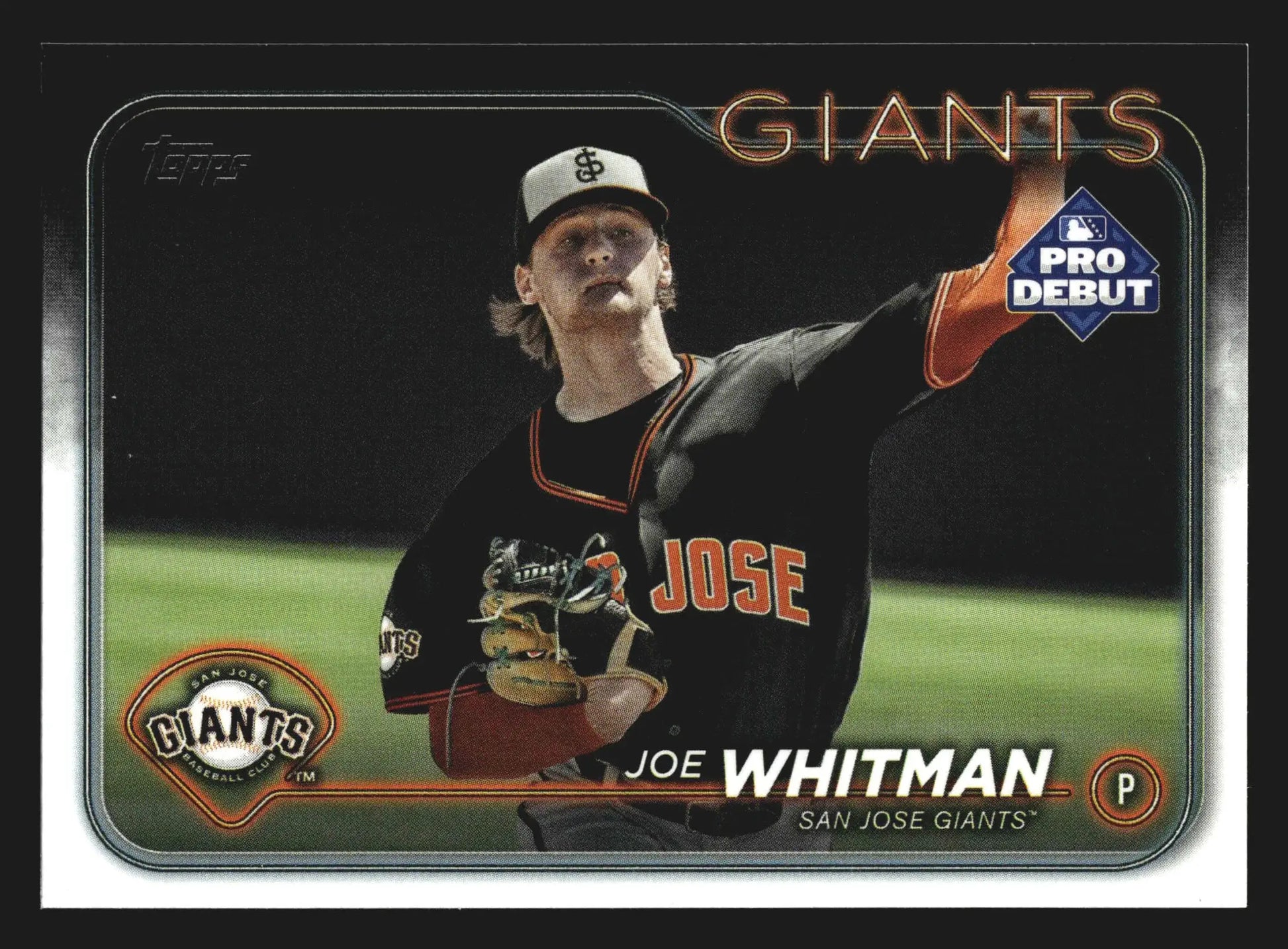 2024 Topps Pro Debut Joe Whitman #PD-41 San Jose Giants - Baseball Card Single