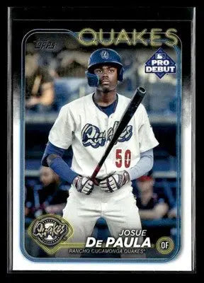 2024 Topps Pro Debut Josue De Paula #PD-119 Rancho Cucamonga Quakes