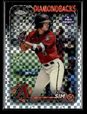 2024 Topps Pro Debut Kevin Sim #PDC-184 Chrome X-Fractor ACL Diamondbacks