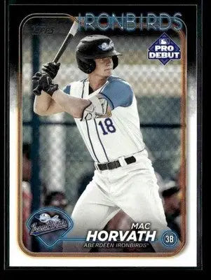 2024 Topps Pro Debut Mac Horvath #PD-138 Aberdeen Ironbirds