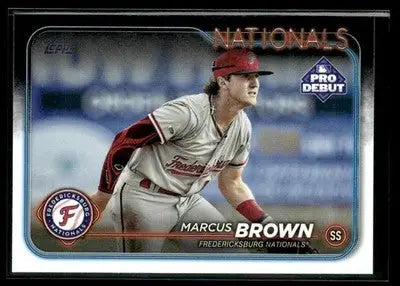 2024 Topps Pro Debut Marcus Brown #PD-108 Fredericksburg Nationals