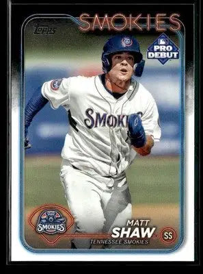 2024 Topps Pro Debut Matt Shaw #PD-133 Tennessee Smokies