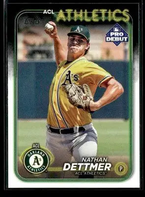 2024 Topps Pro Debut Nathan Dettmer #PD-185 ACL Athletics