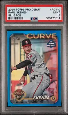 2024 Topps Pro Debut Paul Skenes #PD140 Blue Foil 112/150 Baseball PSA 9