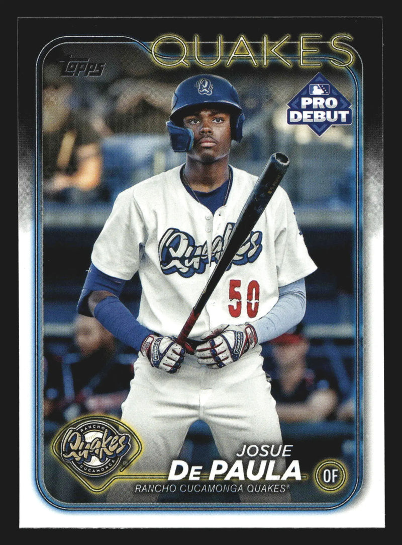 2024 Topps Pro Debut #PD-119 Josue De Paula Rancho Cucamonga Quakes Dodgers