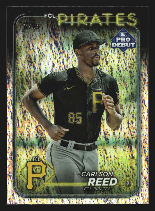 2024 Topps Pro Debut #PD-193 Carlson Reed Sparkle Foil /175 Pirates - Baseball Card Single