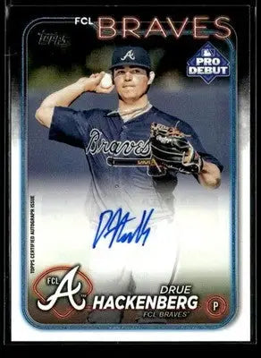 2024 Topps Pro Debut #PD-93 Drue Hackenberg Autographs - Baseball Card Single