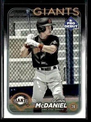 2024 Topps Pro Debut Quinn McDaniel #PD-136 San Jose Giants