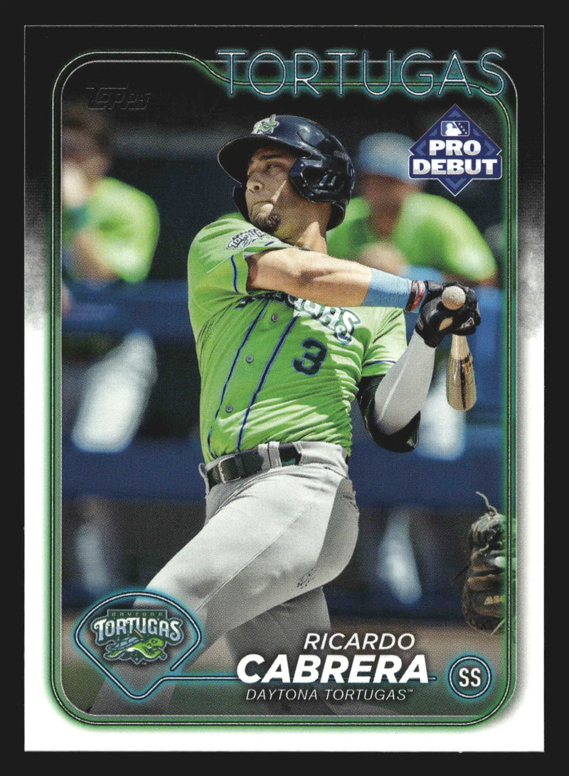 2024 Topps Pro Debut Ricardo Cabrera #PD-84 Daytona Tortugas - Baseball Card Single