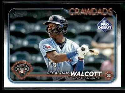 2024 Topps Pro Debut Sebastian Walcott #PD-46 Hickory Crawdads