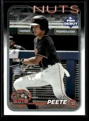 2024 Topps Pro Debut Tai Peete #PD-107 Modesto Nuts