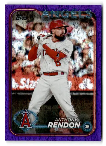 Anthony Rendon baseball card from 2024 Topps Purple Foil series with serial number 299/799