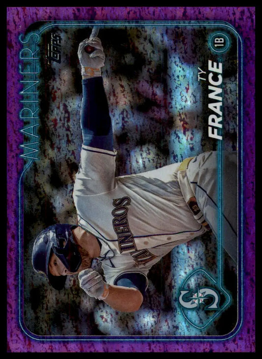 2024 Topps - Purple Holofoil Ty France 611 /799 Seattle Mariners Baseball NM - Baseball Card Single