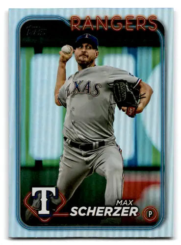 2024 Topps Rainbow Foil Max Scherzer baseball card Rangers ID 70802 collectible