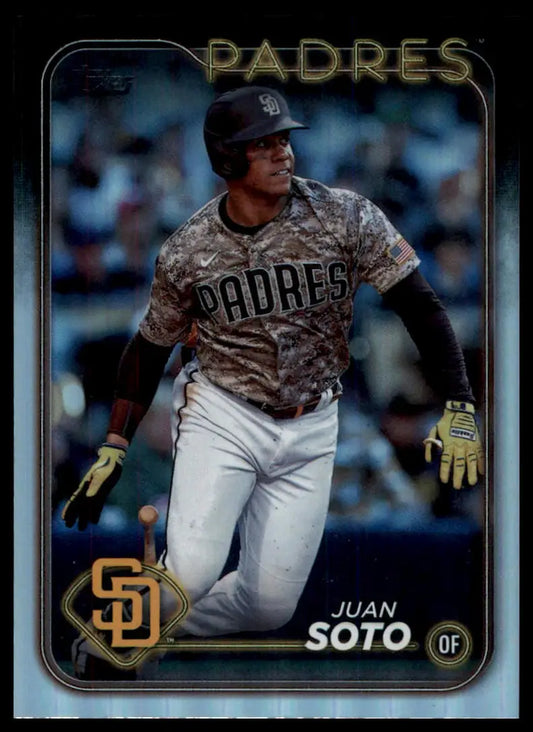 2024 Topps - Rainbow Foil Juan Soto 50 San Diego Padres NM - Baseball Card Single