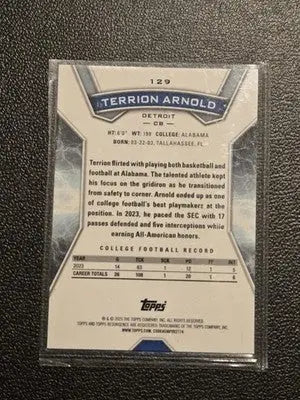 2024 Topps Resurgence #129 Terrion Arnold - Football Card Single