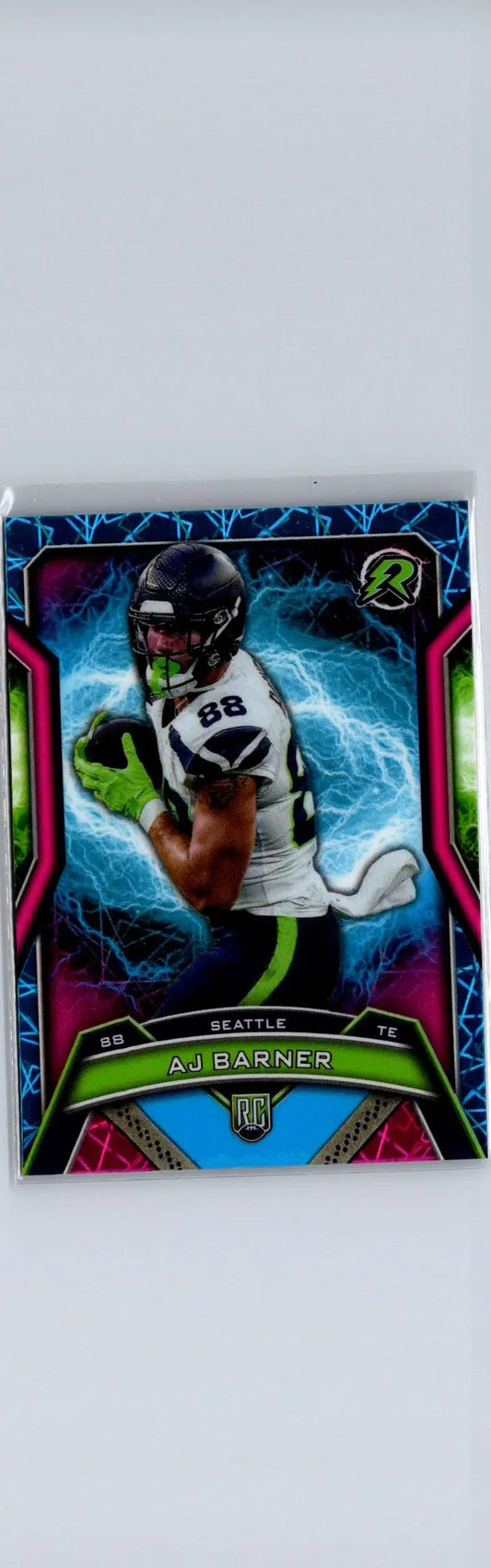 2024 Topps Resurgence #185 AJ Barner Sky Blue & Pink Shock - Football Card Single