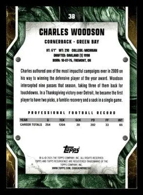 2024 Topps Resurgence #38 Charles Woodson - Football Card Single