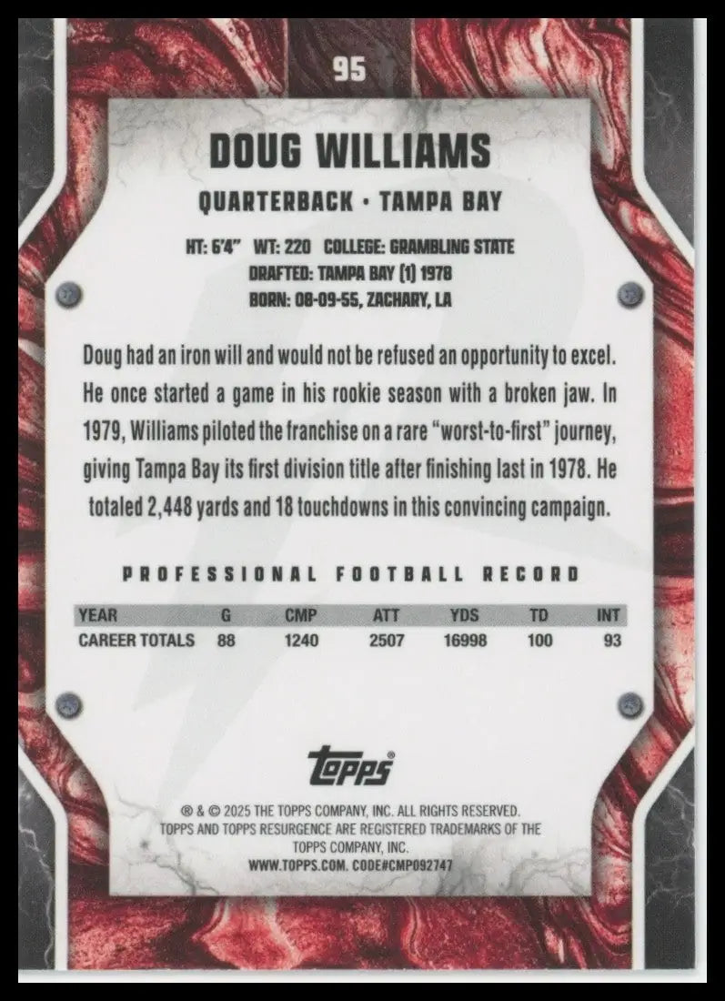 2024 Topps Resurgence - Doug Williams #95 - Football Card Single