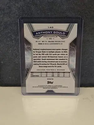 2024 Topps Resurgence - Rookies Anthony Gould #140 Refractor (RC) Colts - Football Card Single
