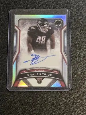 2024 Topps Resurgence #RRS-BT Bralen Trice Resurgence Rookie Signatures - Football Card Single