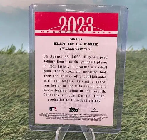 2024 Topps Series 1 - 2023 Greatest Hits -#23GH-25- Elly De La Cruz Rookie (RC) - Baseball Card Single