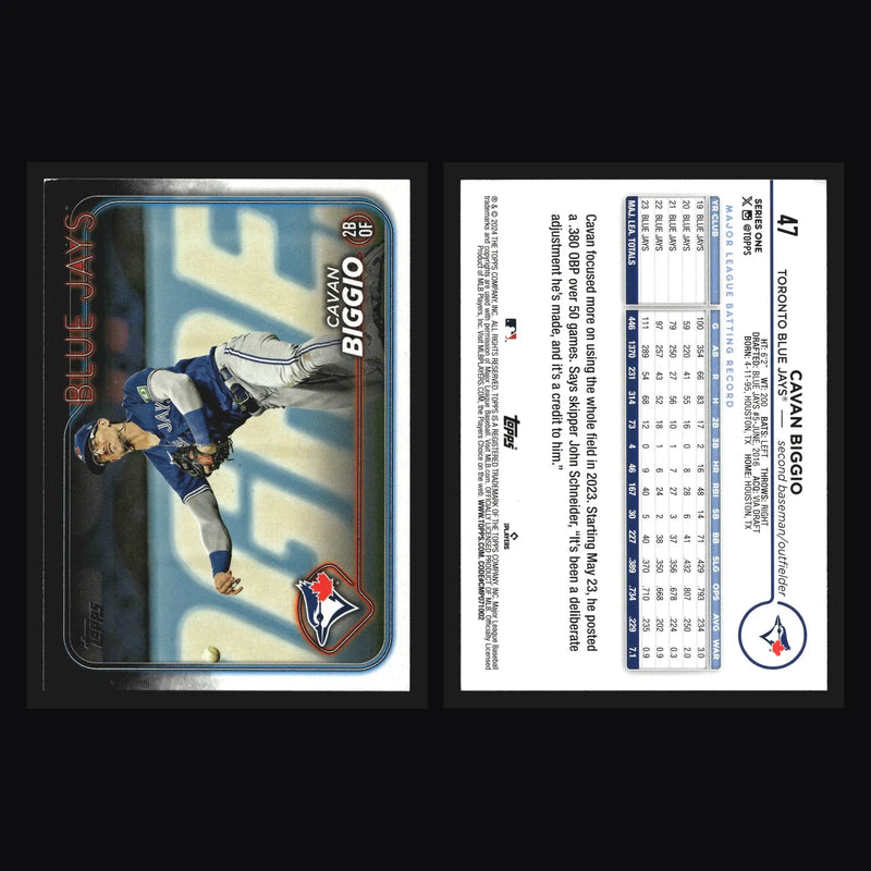 2024 Topps Series 1 #47 Cavan Biggio Toronto Blue Jays