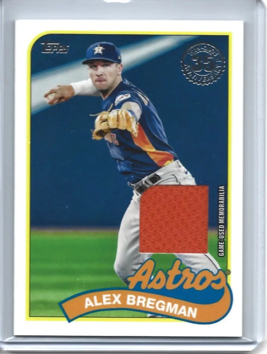 2024 Topps Series 1 ALEX BREGMAN Astros 1989 Insert Game Used Relic (d-87) - Baseball Card Single
