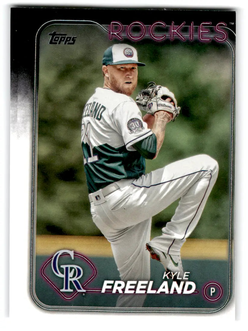 2024 Topps Series 1 Baseball Kyle Freeland #198 Colorado Rockies - Baseball Card Single