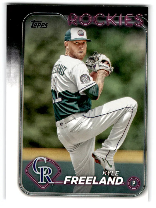 2024 Topps Series 1 Baseball Kyle Freeland #198 Colorado Rockies - Baseball Card Single