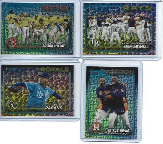 2024 Topps Series 1 Easter Foil Astros No Hitter Celebration d-38 - Baseball Card Single