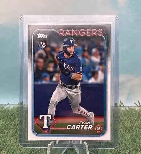 2024 Topps Series 1 Evan Carter RC #280 - Rangers Rookie Card - Baseball Card Single