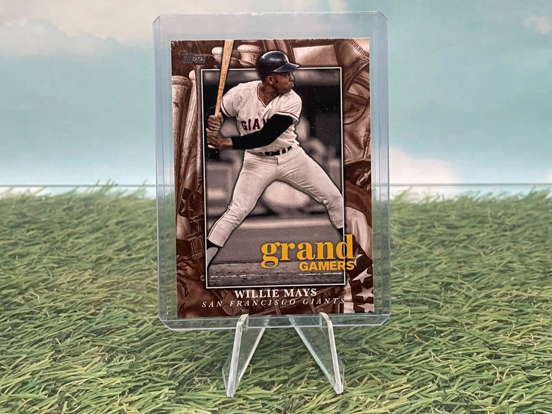 2024 Topps Series 1- Grand Gamers -#GOG-3- Willie Mays -San Francisco Giants - Baseball Card Single