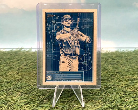 Pete Alonso Superstar Blueprint baseball card from 2024 Topps Series 1