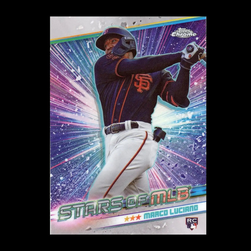 2024 Topps Series 1 Stars of MLB Chrome #CSMLB1 - CSMLB30 Complete Your Set - #CSMLB-30 Marco Luciano - Baseball Card
