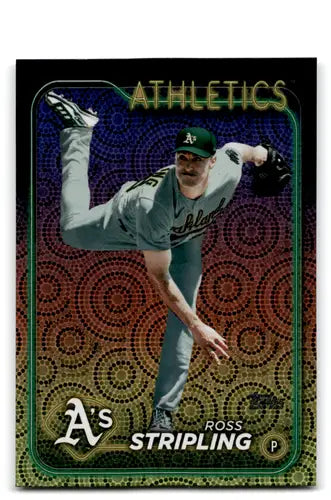 2024 Topps Series 2 Ross Stripling baseball card with original gloss featuring Oakland Athletics