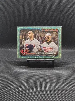 2024 Topps Series 2 - Checklist Carlos Correa Royce Lewis #653 Aqua Foil /399 - Baseball Card Single