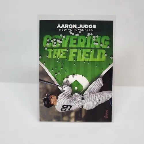 Baseball card of Aaron Judge from 2024 Topps Series 2 Covering the Field