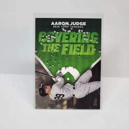 Baseball card of Aaron Judge from 2024 Topps Series 2 Covering the Field