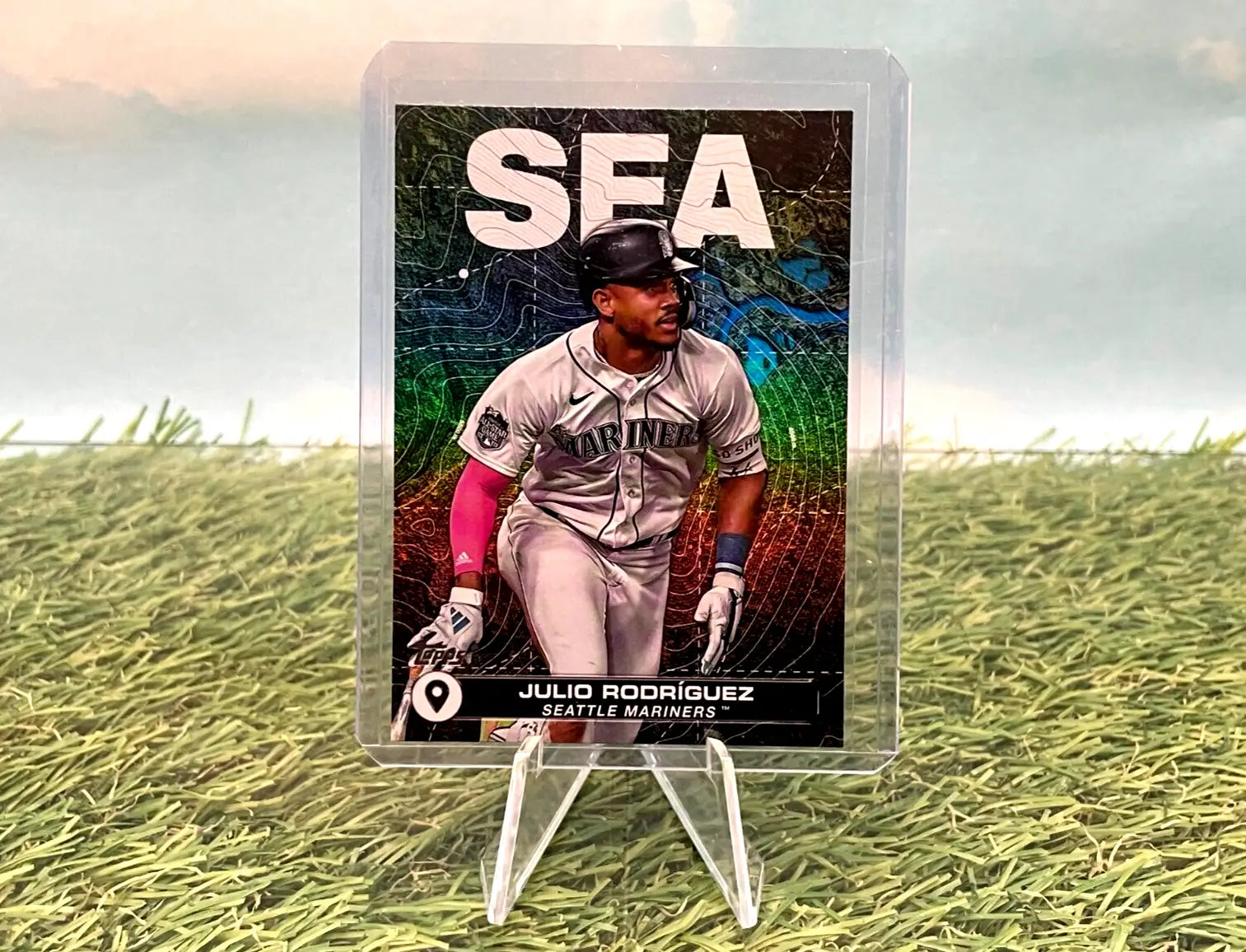 2024 Topps Series 2 Julio Rodriguez City To City short print baseball card